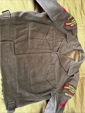 Cadet Gray Military Wool Jacket